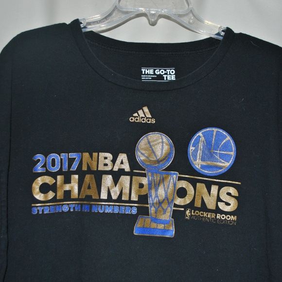 Golden State Warriors 2017 NBA Champs Adidas Tee - Picture 2 of 4